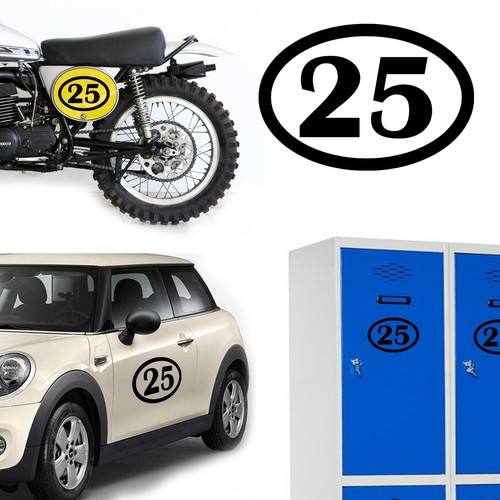 Numero ovale - 25,