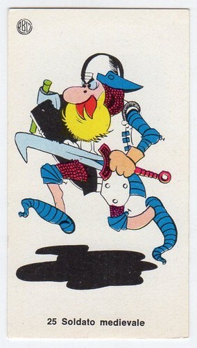 Figurina raccolta personaggi - figurina,